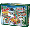 Cobble Hill 1000 db-os Puzzle - Holiday Drive-in (40293) (0625012402934)