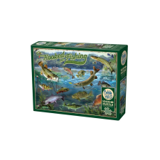 Cobble Hill 1000 db-os puzzle - Hooked on Fishing (40180) puzzle, kirakós