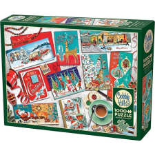 Cobble Hill 1000 db-os Puzzle - Mid Mod Seasons Greetings (40217) (0625012402170) puzzle, kirakós