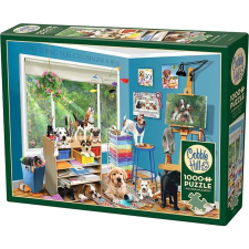 Cobble Hill 1000 db-os Puzzle - Studio Pups (40251) (0625012402514) puzzle, kirakós