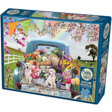 Cobble Hill 500 db-os puzzle - Country Truck in Spring (45060) puzzle, kirakós