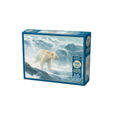 Cobble Hill 500 db-os puzzle - Salmon Watch - Spirit Bear (45026) puzzle, kirakós
