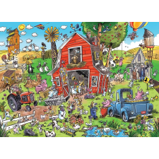 Cobble Hill őrült farm kirakó 1000 darabos puzzle, kirakós