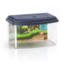 COBBYS PET Akvárium műanyag 2, tetővel és háttérrel 28x20x17,5cm 5,5l akvárium