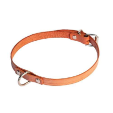  COBBYS PET Valódi bőr nyakörv 40cm/10mm természetes barna nyakörv, póráz, hám kutyáknak