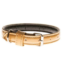  COBBYS PET Valódi csiszolt bőr nyakörv, bézs 20mm/55cm nyakörv, póráz, hám kutyáknak