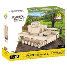 Cobi Panzer III Ausf.L Tank 82 darabos készlet barkácsolás, építés