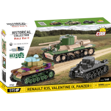 Cobi : Renault R35 - Valentine IX - Panzer I Tankok makett