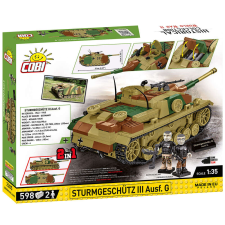 Cobi Sturmgeschutz III Ausf.G építőkészlet, Tankgyűjtemény, 2285, 598 darab barkácsolás, építés