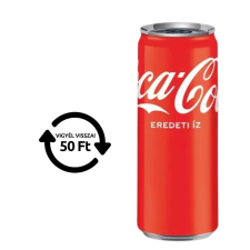Coca Cola 0,33l. Dobozos (4-es) DRS 24/# üdítő, ásványviz, gyümölcslé