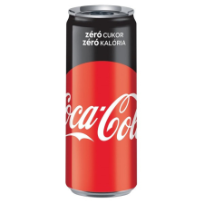 Coca cola Coca-Cola Zero 0,33l dobozos üdítőital üdítő, ásványviz, gyümölcslé