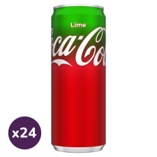Coca-Cola Lime cola- és lime ízű szénsavas üdítőital (24x330 ml) üdítő, ásványviz, gyümölcslé