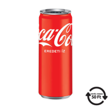 Coca-Cola Üdítőital Coca-Cola 0,33l dobozos DRS díjas üdítő, ásványviz, gyümölcslé