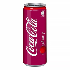 Coca cola üdítőital szénsavas coca-cola cherry dobozos 0,33l 1004407 üdítő, ásványviz, gyümölcslé