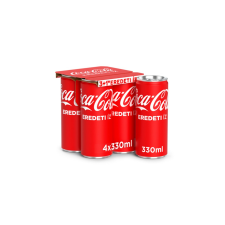 Coca-Cola Üdítőital szénsavas COCA-COLA dobozos multipack 4x0,33L DRS üdítő, ásványviz, gyümölcslé