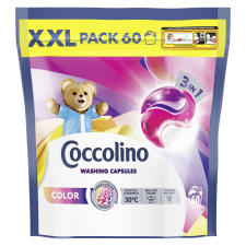 COCCOLINO 3in1 Color Mosókapszula 60 mosás tisztító- és takarítószer, higiénia