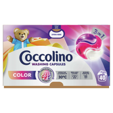 COCCOLINO Color 3in1 Mosókapszula 40 mosás tisztító- és takarítószer, higiénia