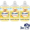 COCCOLINO Fresh Happy Yellow 3×1,702 l (74 mosás)