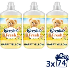 COCCOLINO Fresh Happy Yellow 3×1,702 l (74 mosás) tisztító- és takarítószer, higiénia