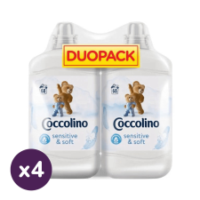 COCCOLINO INGYENES SZÁLLÍTÁS - Coccolino Sensitive öblítőkoncentrátum 4x2x1700 ml (544 mosás) tisztító- és takarítószer, higiénia