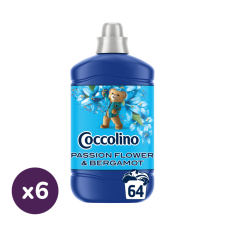 COCCOLINO Passion Flower&Bergamot öblítőkoncentrátum 6x1600 ml (384 mosás) tisztító- és takarítószer, higiénia