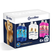 COCCOLINO Perfume &amp; Care Öblítőválogatás 6x1275ml tisztító- és takarítószer, higiénia
