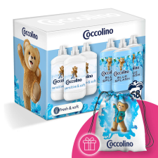 COCCOLINO Sensitive &amp; Blue Splash Öblítőválogatás 6x1700ml + Ajándék Coccolino Hátizsák tisztító- és takarítószer, higiénia