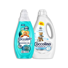 COCCOLINO Sensitive mosógél + Wonder Wash Speed mosógél tisztító- és takarítószer, higiénia