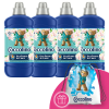 COCCOLINO Water Lily &amp; Pink Grapefruit Öblítő koncentrátum 204 mosás 4x1275ml + Ajándék Coccolino Hátizsák