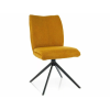  Coco I Vardo Forgó Étkezőszék Curry Szövet Fekete Vázzal