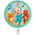 Cocomelon papírtányér 8 db-os 23 cm FSC