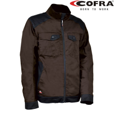 COFRA Blora Sztreccs Munkáskabát Barna/Fekete - 52 munkaruha