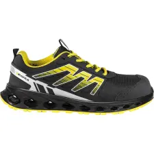 COFRA Cushioning S3S ESD SR Elasztikus Fekete/Sárga Munkavédelmi cipő - 41 munkavédelmi cipő