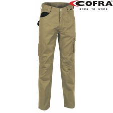 COFRA Drill Derekas Munkásnadrág Khaki/Fekete - 64 munkaruha