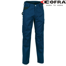 COFRA Drill Derekas Munkásnadrág Sötétkék/Fekete - 62