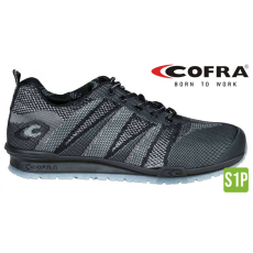 COFRA Fluent S1P Szellőző Munkavédelmi Sportcipő Fekete - 40