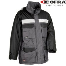 COFRA Gust Bélelt Téli Ripstop Munkáskabát Antracit/Fekete - XL