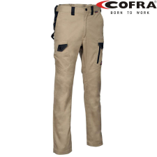 COFRA Jember Sztreccs Munkásnadrág Khaki - 54 munkaruha