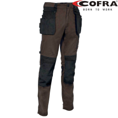 COFRA Kudus Sztreccs Munkásnadrág Barna/Fekete - 60