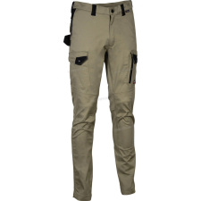 COFRA STRETCH JEMBER (00 KHAKI/FEKETE) DEREKAS NADRÁG munkaruha