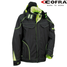 COFRA Tecka Softshell Dzseki Fekete/Lime - 48