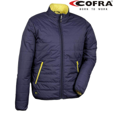 COFRA Turin Bélelt Munkás Dzseki Sötétkék/Borostyán - 3XL munkaruha