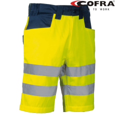 COFRA Turmero Láthatósági Rövidnadrág HV Borostyán/Sötétkék - 60