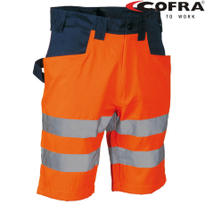 COFRA Turmero Láthatósági Rövidnadrág HV Narancs/Sötétkék - 52