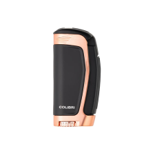 Colibri Enterprise E3 - 3 sugaras oldalsó szúrólángos szivaröngyújtó - fekete,rose öngyújtó