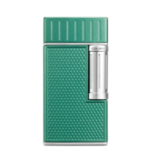 Colibri Julius Blue szivar öngyújtó, zöld és króm színű, dupla lánggal öngyújtó