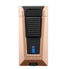 Colibri Stealth Triple Black, hármas szúrólángos szivar öngyújtó - matt rosegold-fekete öngyújtó