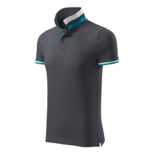 Collar Up galléros póló férfi light anthracite XL férfi póló