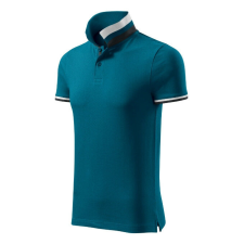 Collar Up galléros póló férfi petrol kék 2XL férfi póló