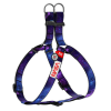 Collar WAUDOG Nylon dog harness with QR-passport "NASA21" design, plastic fastex  S